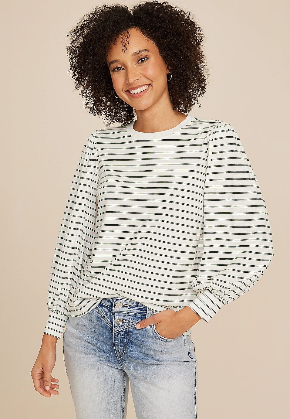 24/7 Hadley Striped Tee | Maurices