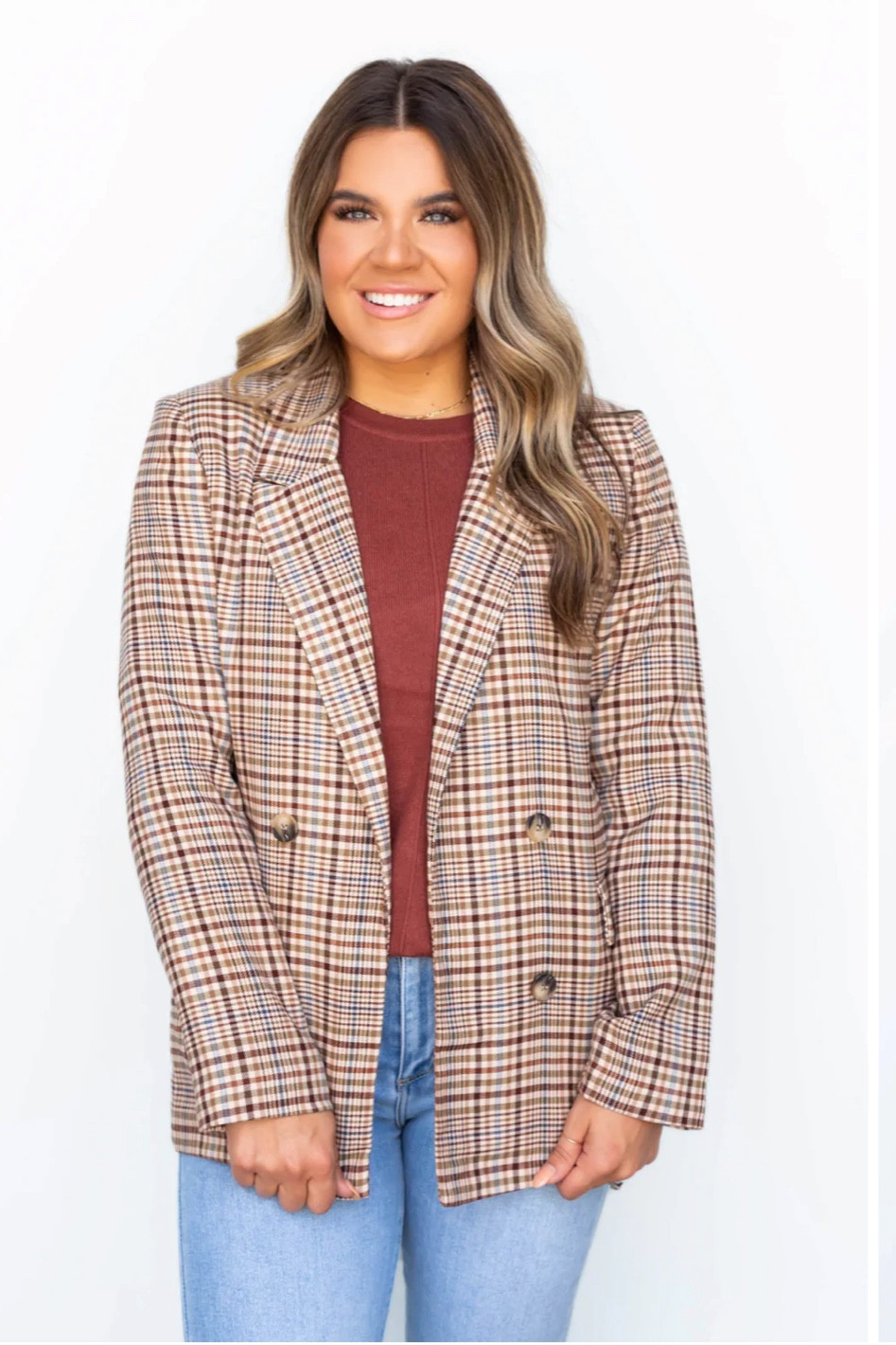 Plaid Blazer 
DISCOUNT CODE: JENNAH15 

Fall
Fall outfit
Blazer 
Plaid
Jacket 
 #blazer #plaid #fall #falloutfit 

#LTKunder100 #LTKSeasonal #LTKworkwear