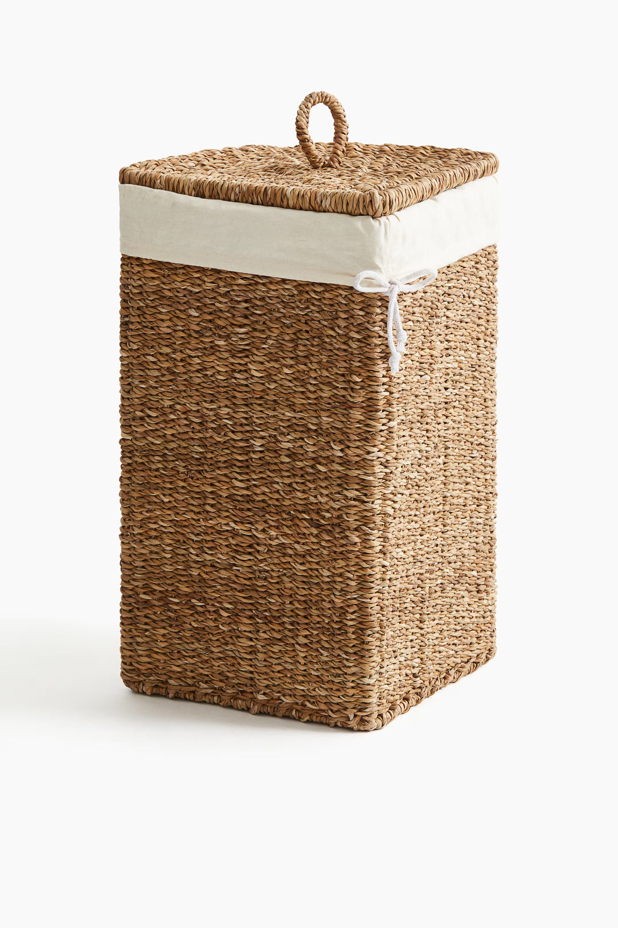 Seagrass Laundry Basket - Beige/white - Home All | H&M US | H&M (US + CA)