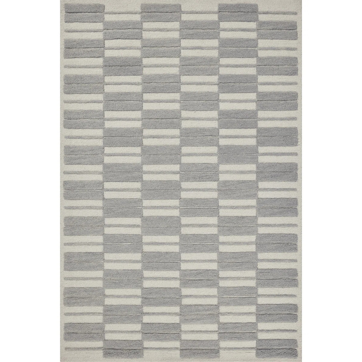 Chris Loves Julia x Loloi Bradley Ivory / Gray Area Rug | Wayfair North America