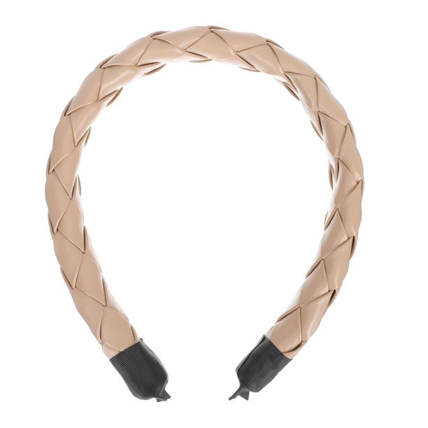 Leather Hair Headband Braided Headbands Party Wide Hoop Hoops Hairband Vintage Makeup Checked Bro... | Walmart (US)