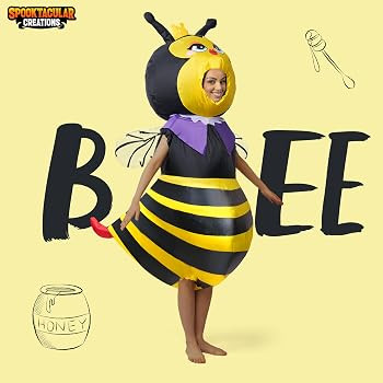 Spooktacular Creations Adult Inflatable Costume Full Body Bumble Bee Air Blow-up Deluxe Halloween... | Amazon (US)