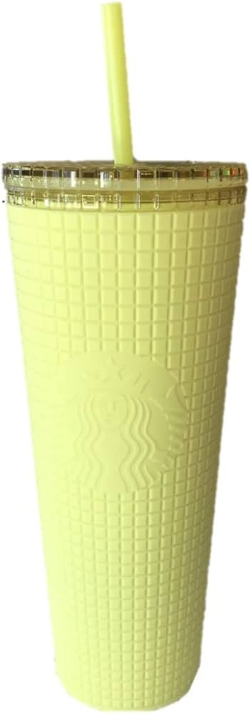 Starbucks Meadow Yellow Grid Soft Touch Tumbler Venti 24 oz | Amazon (US)