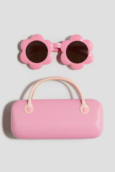 H & M - Sunglasses with Case - Pink | H&M (US + CA)