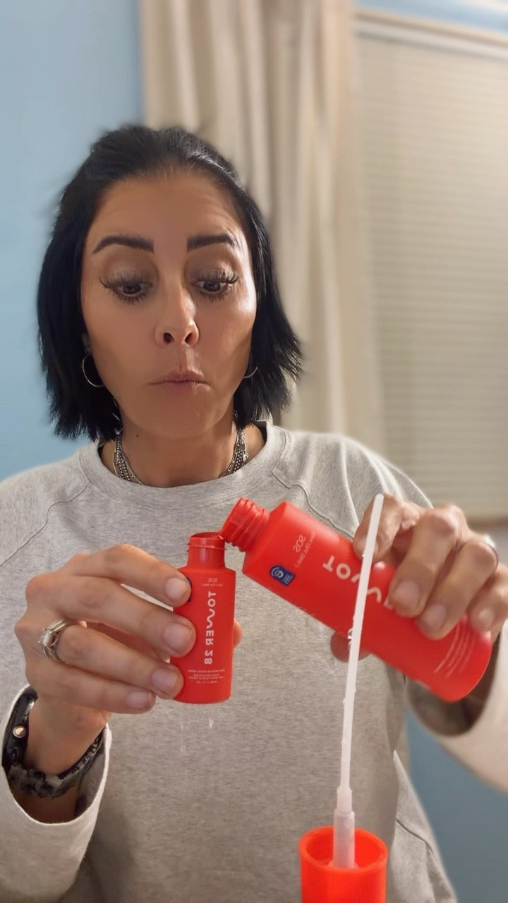 Obsessed with this AND refilling!  For ANYONE that sweats!  

Tower 28 SOS Spray is antibacterial, which means it helps kill the bacteria that can cause breakouts, irritation, and that “my skin feels mad” feeling after you sweat.

It calms redness, supports your skin barrier, and keeps sweat from turning into clogged pores and flare-ups. I use it post-workout, on no-makeup days, and anytime my face needs a reset.

Sweat isn’t the problem.
Bacteria + sweat is.
This keeps things in check.

#LTKBeauty #LTKfitnessgoals #LTKmomlife