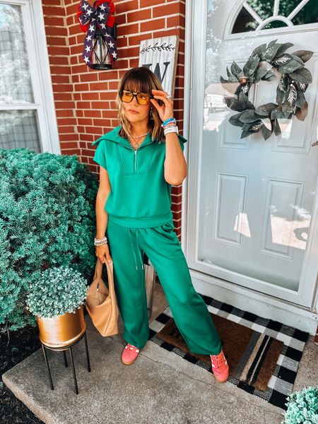 How cute is this set?! The Green is so pretty!! It’s super comfy! I will be wearing it this month when I’m traveling!! I’m wearing a size small runs TTS!! 💓💚💕

Amazon
Amazon finds
Found it on Amazon 
Merokeety 
Lounge set 
2 piece set 
Travel 
Vacation 
Airport outfit 
Airport style 
Ootd

#LTKFindsUnder50 #LTKStyleTip #LTKTravel