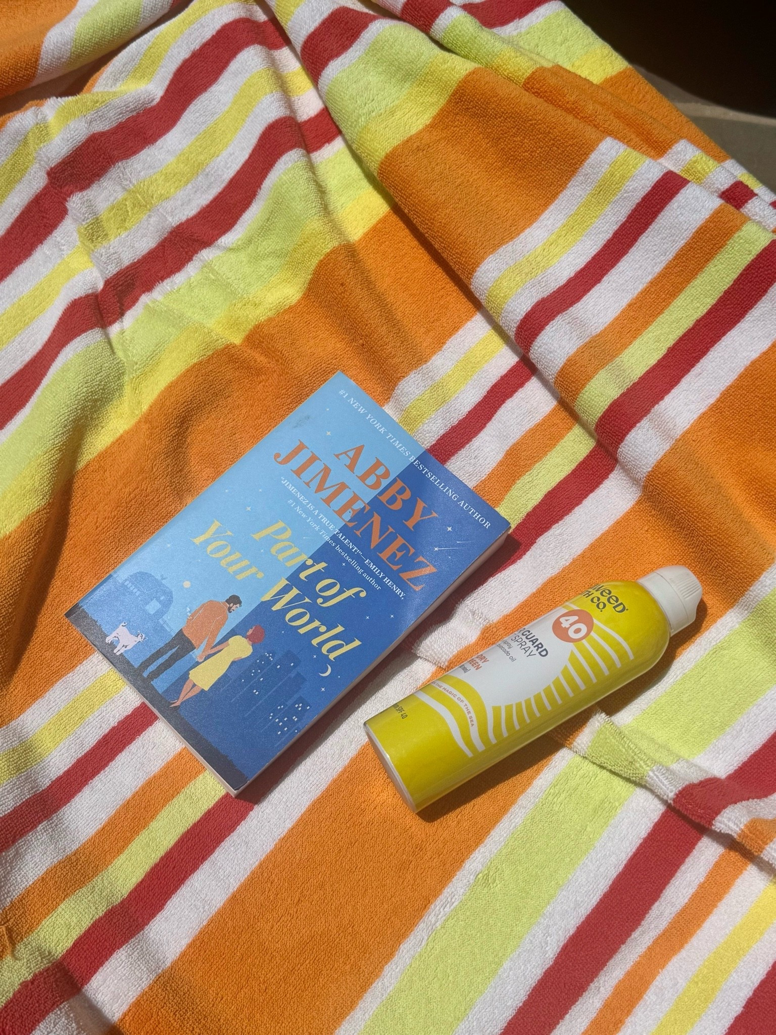 Summer set up

Beach towel
Amazon
Sunscreen
Organic sunscreen
Book
Girly books
Part of your world
Abby Jimenez
Summer book
Summer reads
Tanning
Beach day
Pool day

#LTKdayinmylife