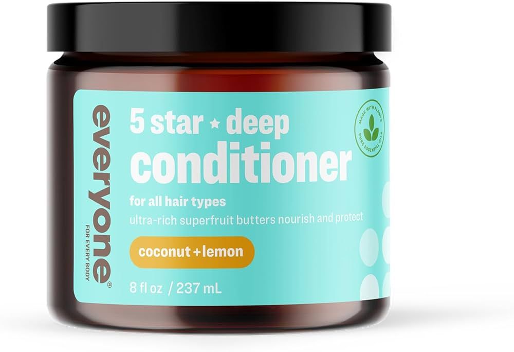 Everyone Hair Care 5 Star Deep Conditioner - Coconut & Lemon, 8 fl oz Bottle, Hair Mask for Dry D... | Amazon (US)