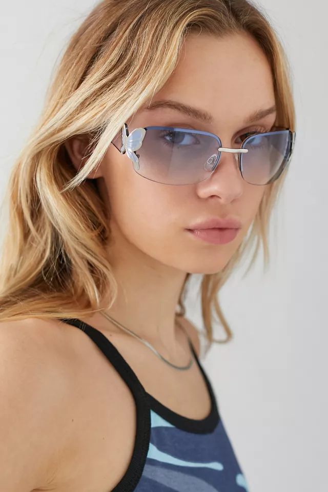 Mimi Butterfly Shield Sunglasses | Urban Outfitters (US and RoW)