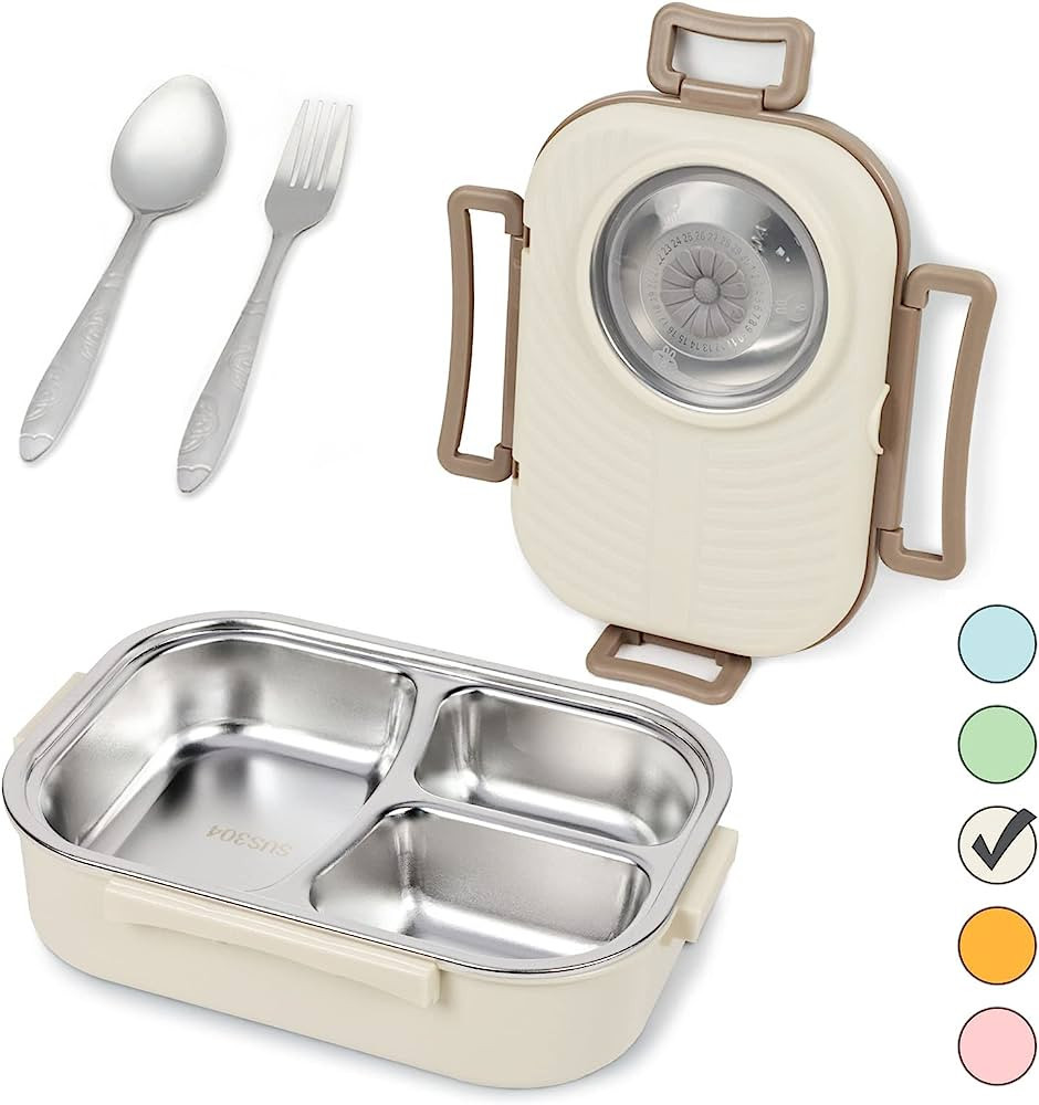 Puraville Stainless Steel Bento Lunch Box for Kids and Adults,Stackable BPA-Free Food Containers ... | Amazon (US)