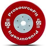 ProsourceFit Fit Competition Color Training Bumper Plates, Rubber with Steel Insert, 55lb, Calibrate | Amazon (US)