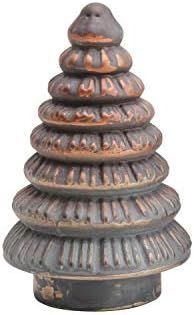 Creative Co-Op 4-1/2" Round x 8" H Embossed Glass Tree, Brown & Copper Finish Figures and Figurin... | Amazon (US)
