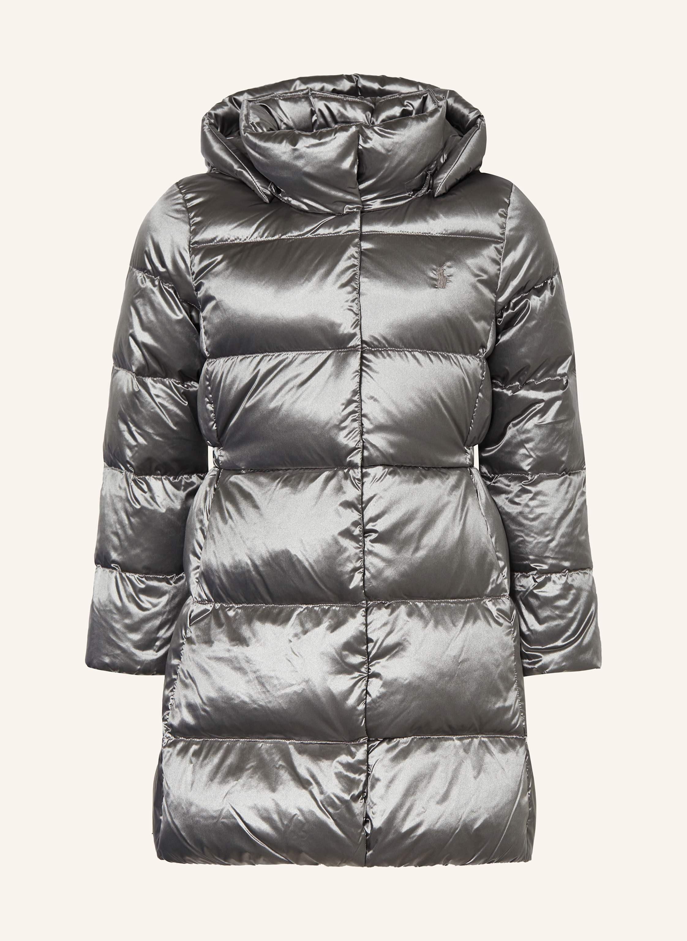 POLO RALPH LAUREN Daunenmantel mit abnehmbarer Kapuze KIDS in grau | Breuninger (DACH)