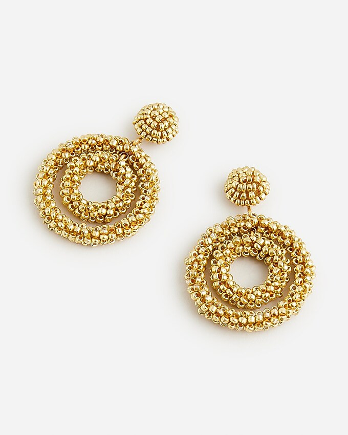 Circle beaded earrings | J. Crew US