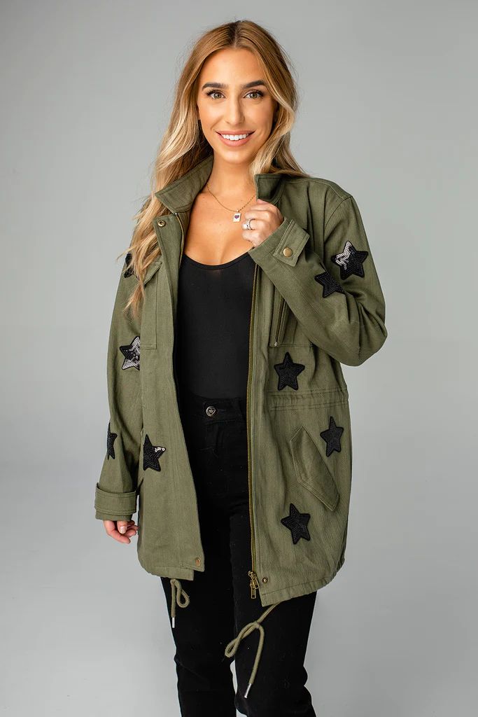 Alyssa Cargo Jacket - Army | BuddyLove