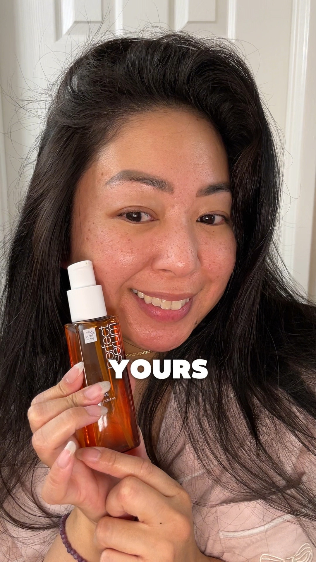 Dry, cracked, split end hair? You’ve got to try this Mise en Scene Perfect Original Serum by @miseenscene.official @amazonbeauty 

This was gifted and shared with my honest review.

This serum not only leaves your hair shiny and healthy, but it smells so good! I used it on towel dried hair, then blew dried it, and it left it soft, volumized, shiny and untangled! This can help tame those flyaways as well!

Get yours on Amazon! 🛍️

#PerfectOrginalSerum #MiseEnScene #AmazonBeauty

#LTKBeauty