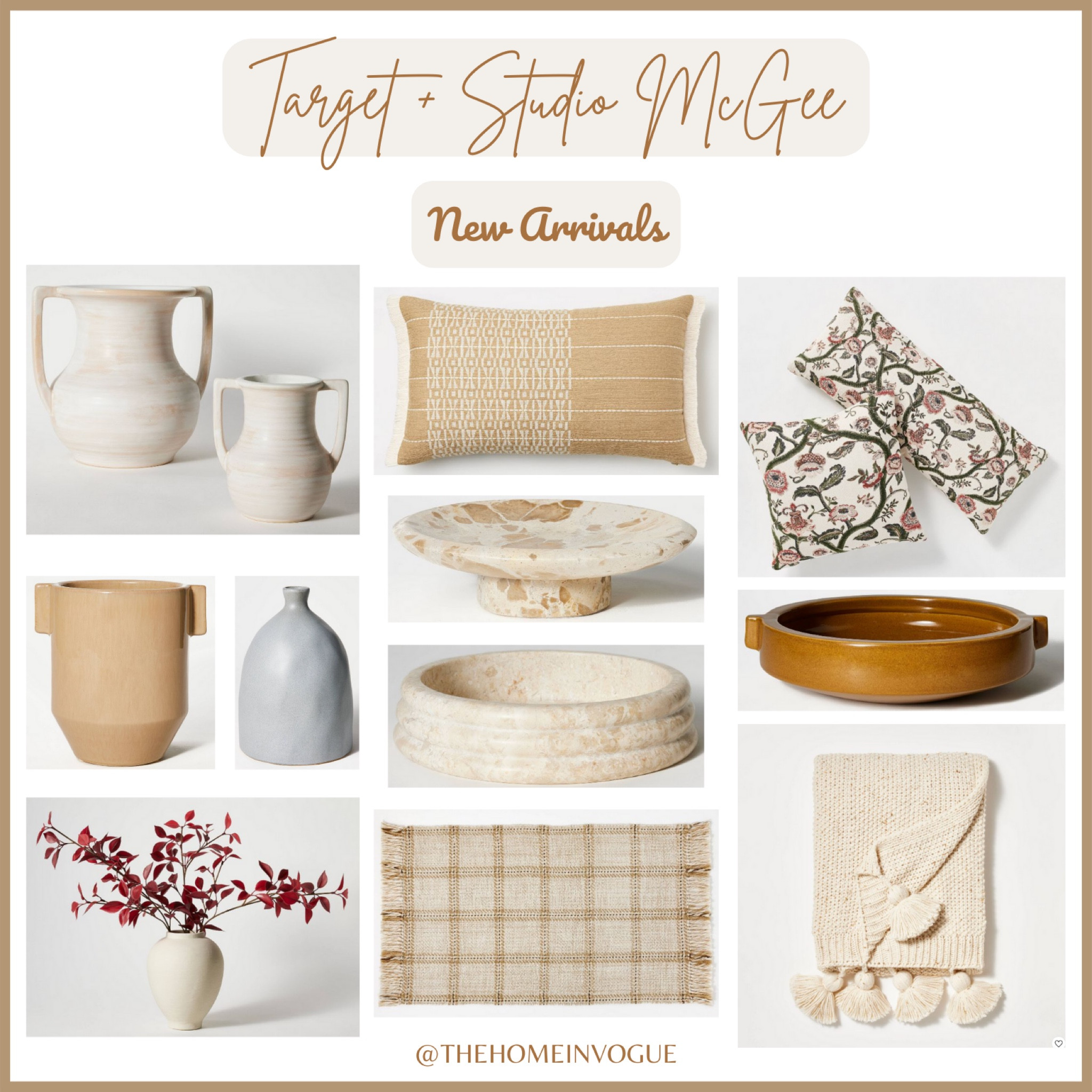 Studio McGee, McGee and Co, Target, Target Home, Studio McGee New Release, New Release, New Collection, Just Dropped, Organic Modern Home, Marble Tray, Travertine Tray, Decor Bowl, Coffee Table Styling, Vase, neutral pillows, accent rug, ceramic vase, eucalyptus leaf arrangement, throw pillows, lumbar pillows 

#LTKhome #LTKFind #LTKSeasonal
