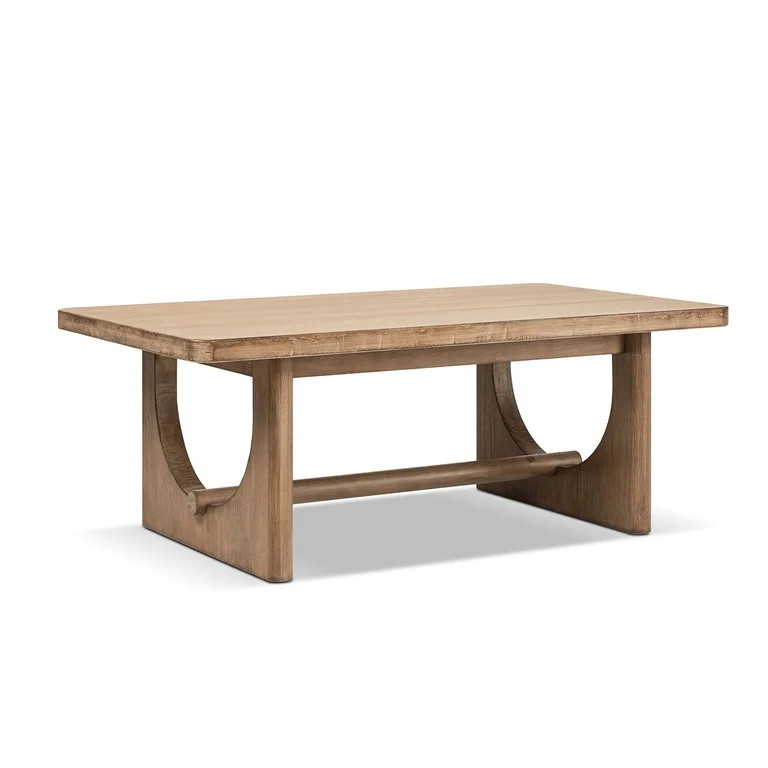 Turnkey 47" Coffee Table, Antique Natural Brown Reclaimed Pine Wood | Walmart (US)