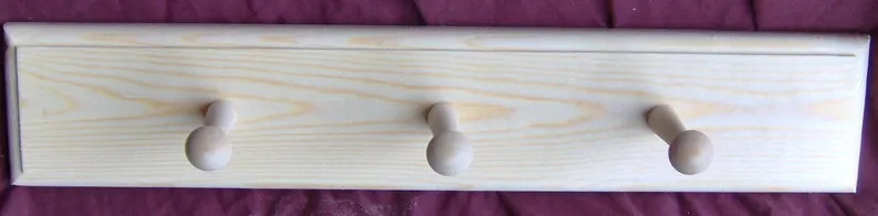 Hand Crafted wooden shaker peg racks can be used for coats, towels, hats and more. Each one is in... | Etsy (US)