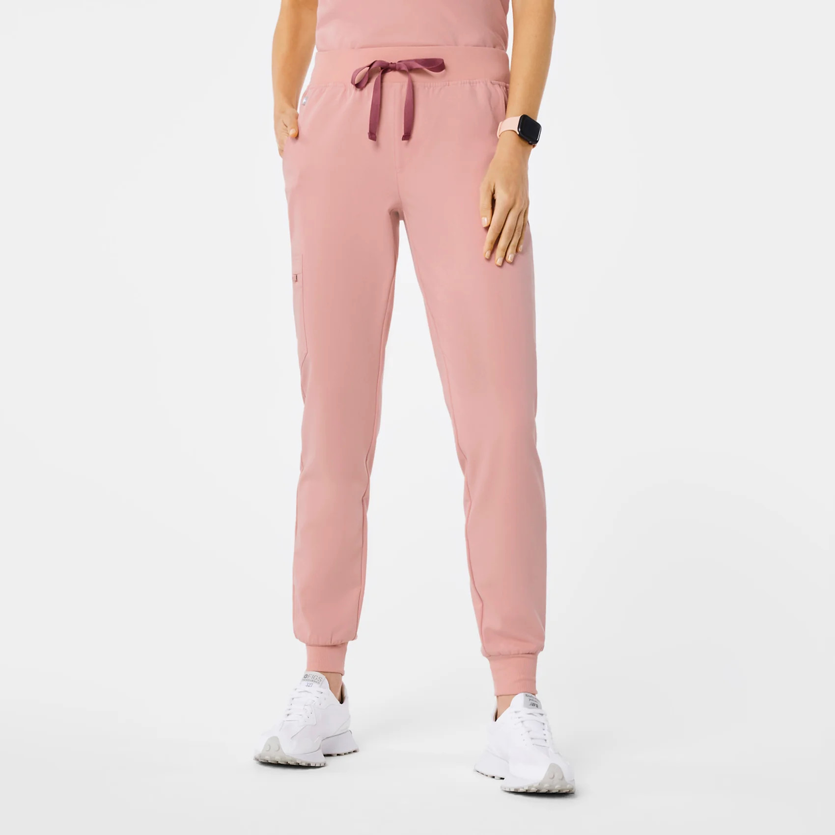 Women's Zamora Jogger Scrub Pants™  - Pink Sand · FIGS | FIGS