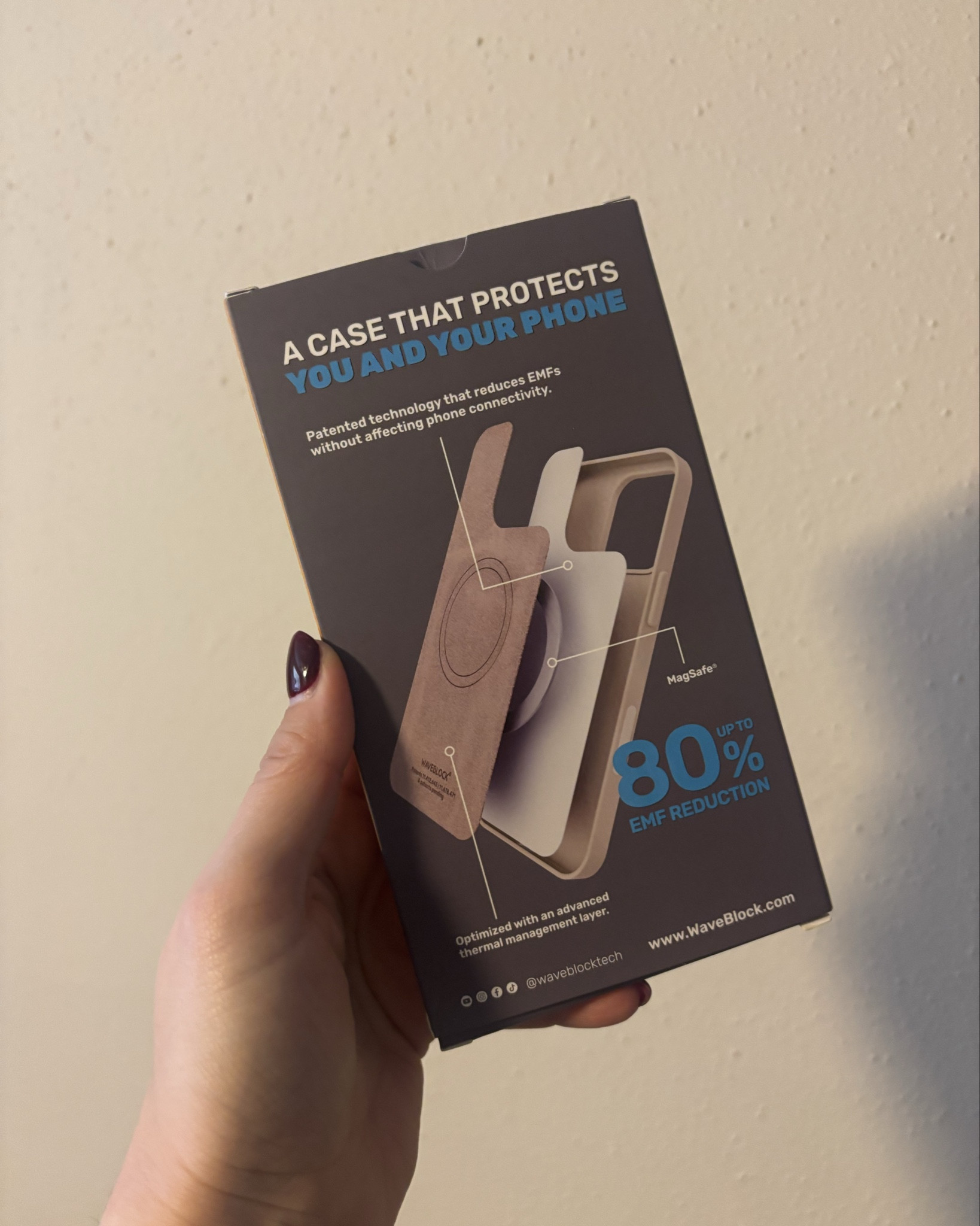 Excited to try out this new case from wave block - it provides up to a 80% reduction in emf! Their products are all on big sale this week! 

#LTKmomlife #LTKSaleAlert #LTKCyberWeek