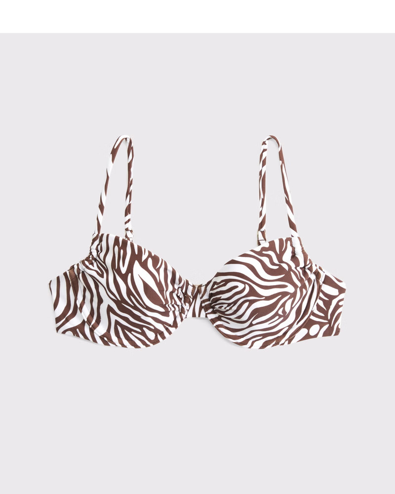 Ruched Underwire Bikini Top | Abercrombie & Fitch (US)