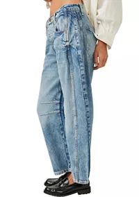 Free People We The Free Good Luck Mid-Rise Barrel Jeans | Belk