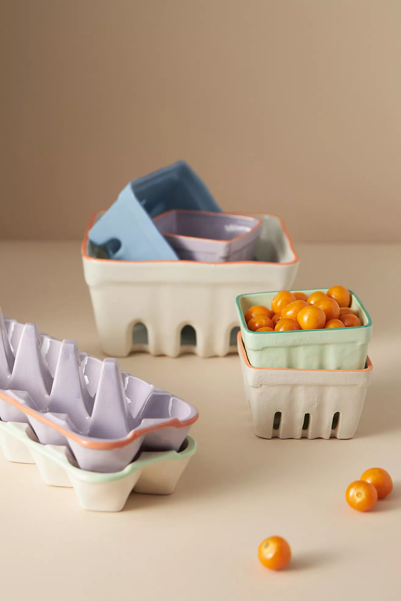 Linnea Stoneware Fruit Basket | Anthropologie (US)