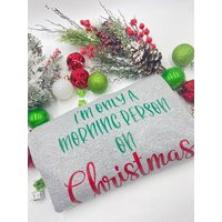 I'm Only A Morning Person On Christmas Sweatshirt, Holiday Sweater, Crewneck Pullover Sweater Appare | Etsy (US)