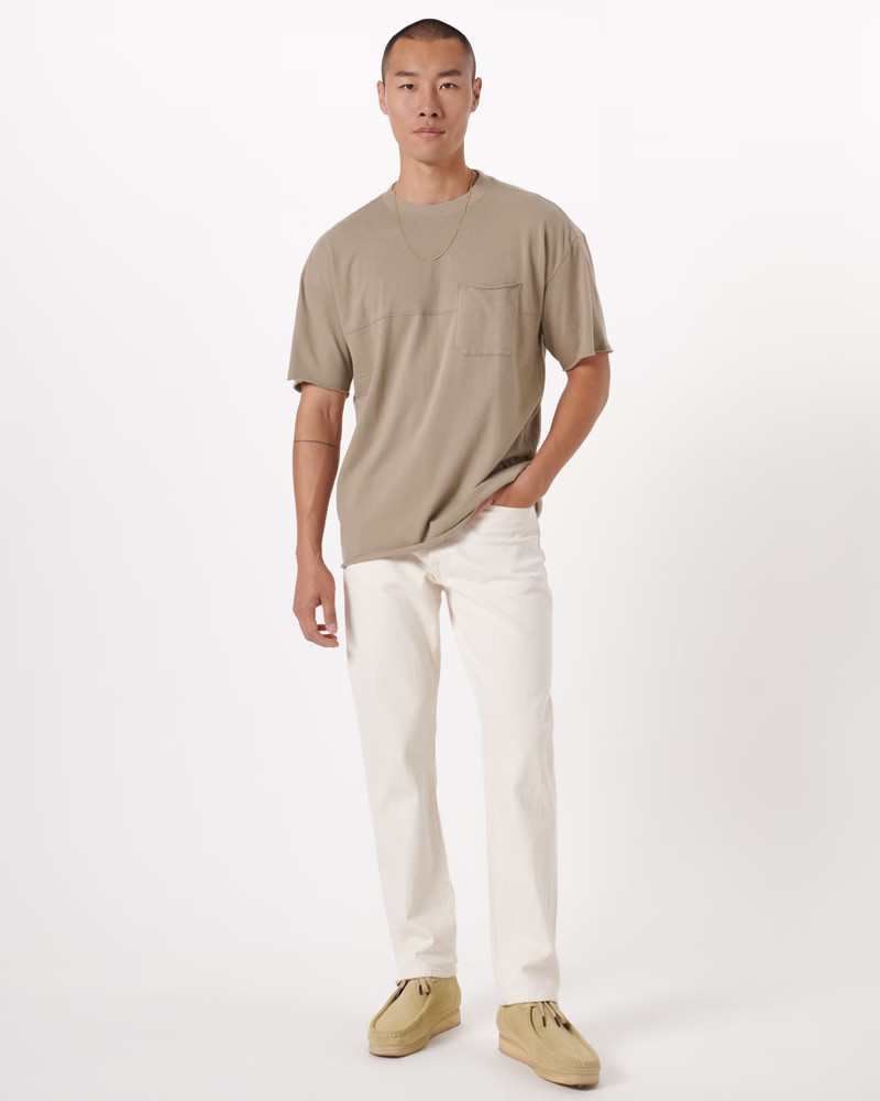 Men's Essential Long-Length Tee | Men's New Arrivals | Abercrombie.com | Abercrombie & Fitch (US)