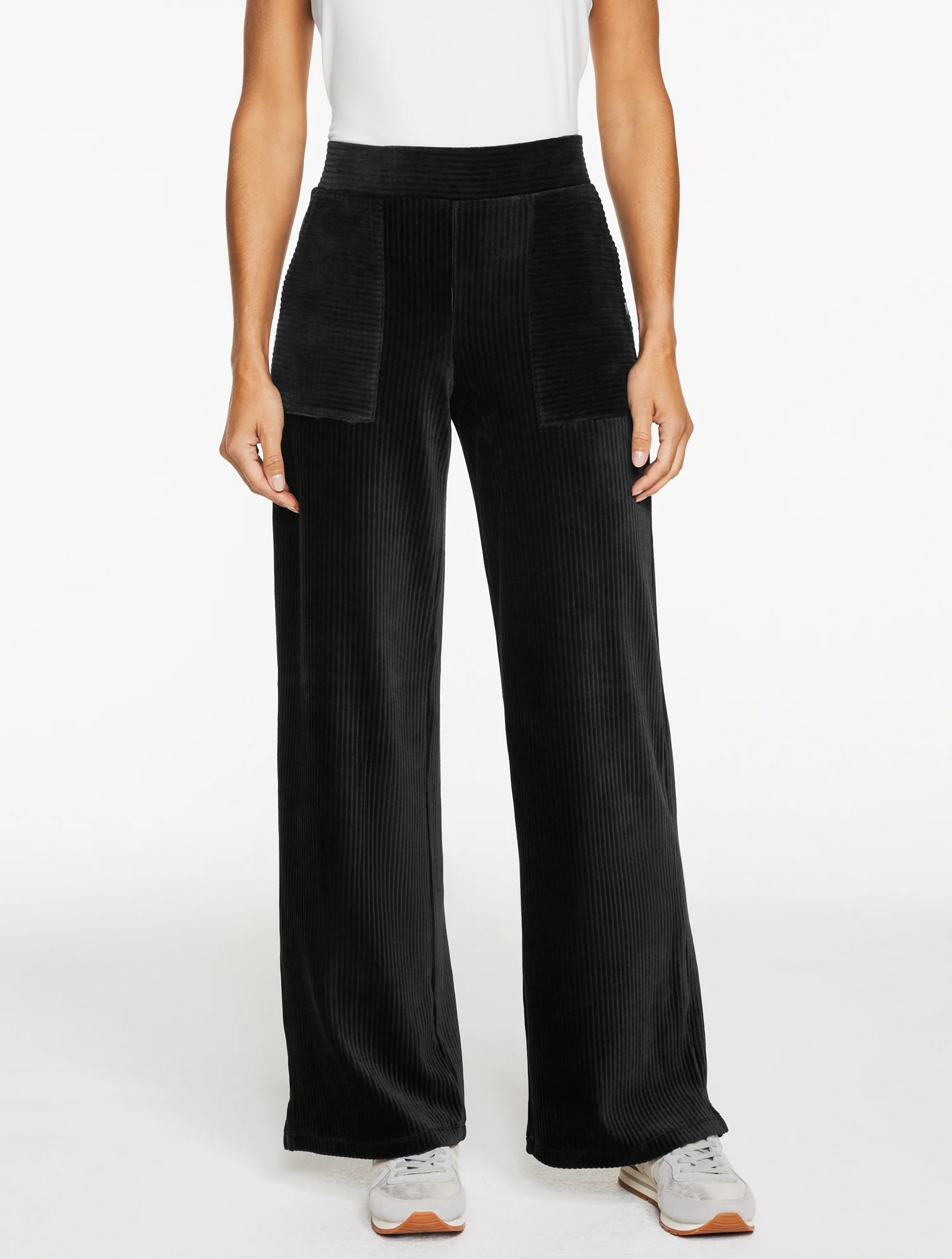 Wide Leg Effortless Velvet Pants | Talbots