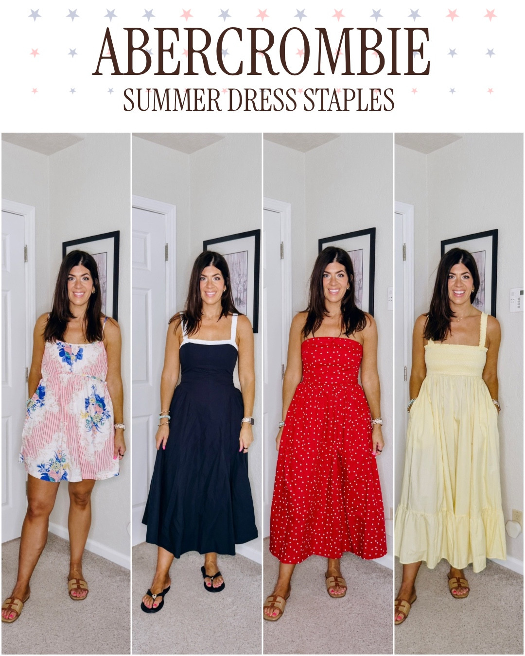 Four @abercrombie summer dress staples to wear anywhere! Casual daytime to brunch, to date night! #abercrombiepartner

In a medium tall skort dress, medium waist snatching, medium regular polka dot, medium regular convertible maxi

#LTKMidsize #LTKTall #LTKootd