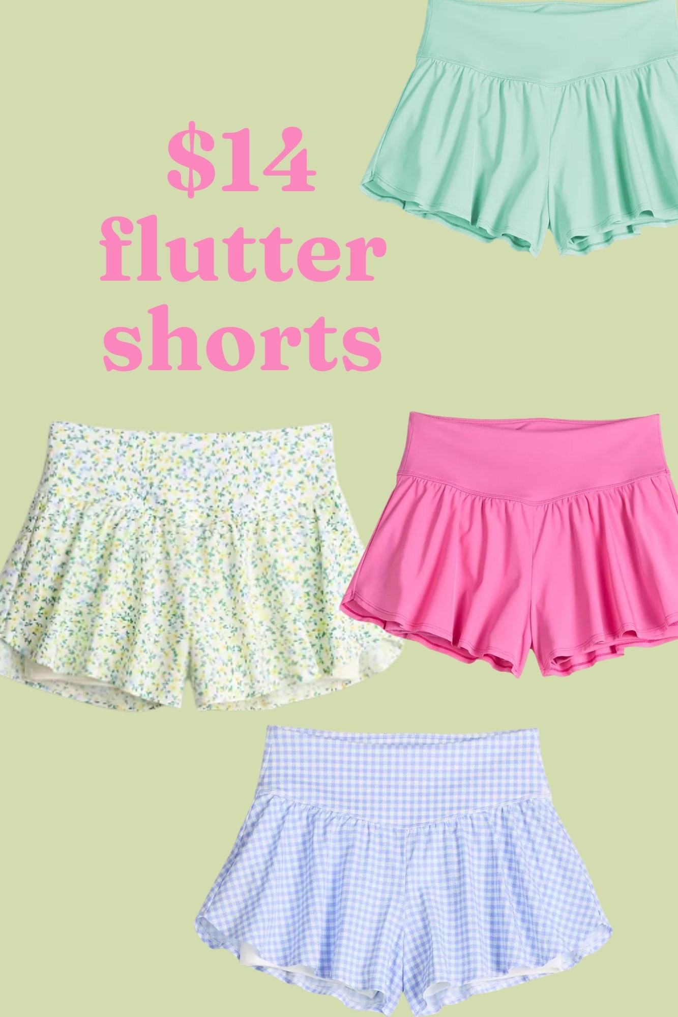 $14 flutter shorts !