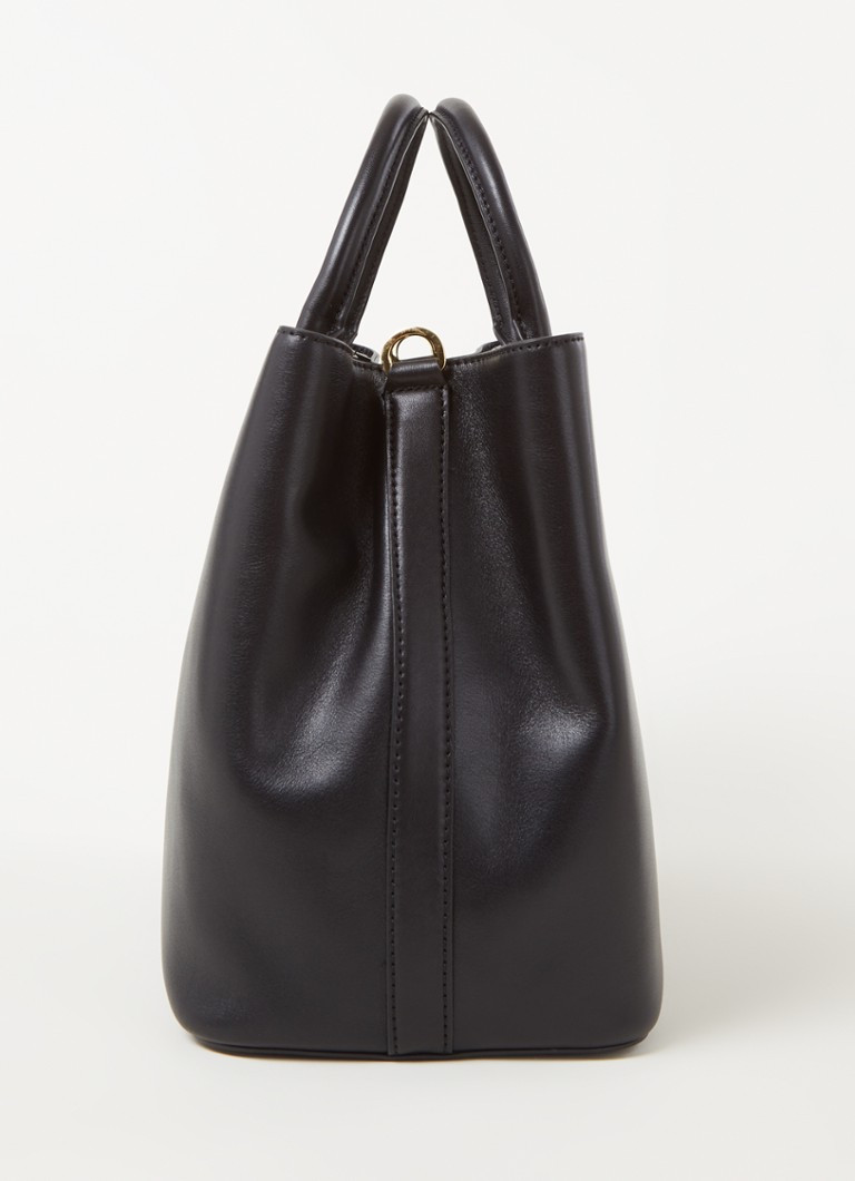 Ralph Lauren Marcy Large handtas van leer • Zwart • de Bijenkorf | De Bijenkorf (NL)