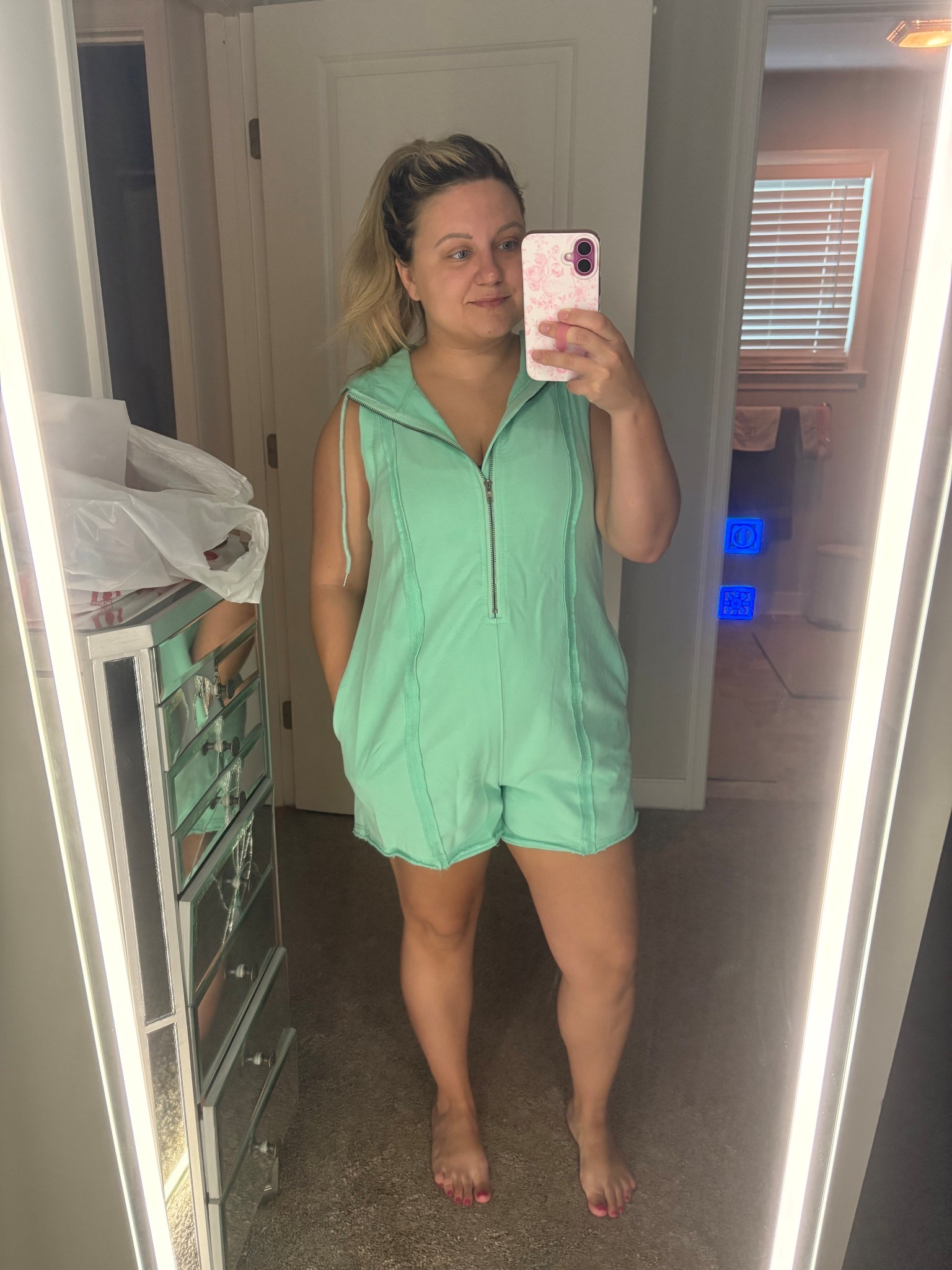 Sporty Amazon romper perfect for postpartum