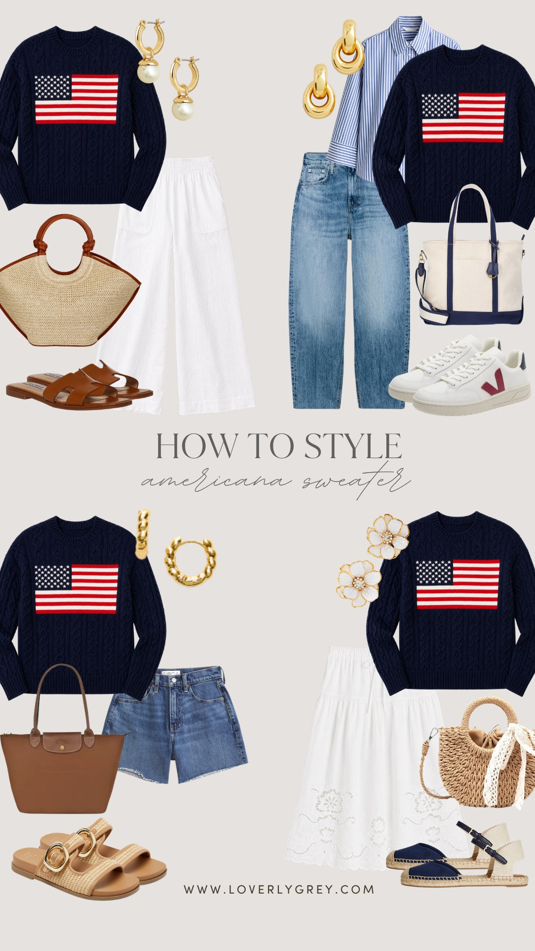 How to style an Americana navy sweater! 🇺🇸 This flag sweater is your go-to summer staple. Pair it with denim, breezy skirts, or relaxed shorts for a classic, polished look.

Americana style, target flag sweater, fourth of july, memorial day, summer outfits, casual chic, coastal style, preppy outfits, white skirt, denim shorts, montauk, nantucket 

 #LTKootd #LTKSeasonal #LTKTravel
