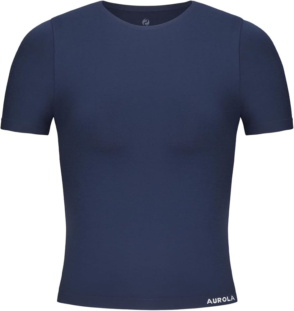 AUROLA Women Essentials Seamless Short Sleeve Fitted Tshirt Gym Workout Athletic Shirts Top Tee | Amazon (US)