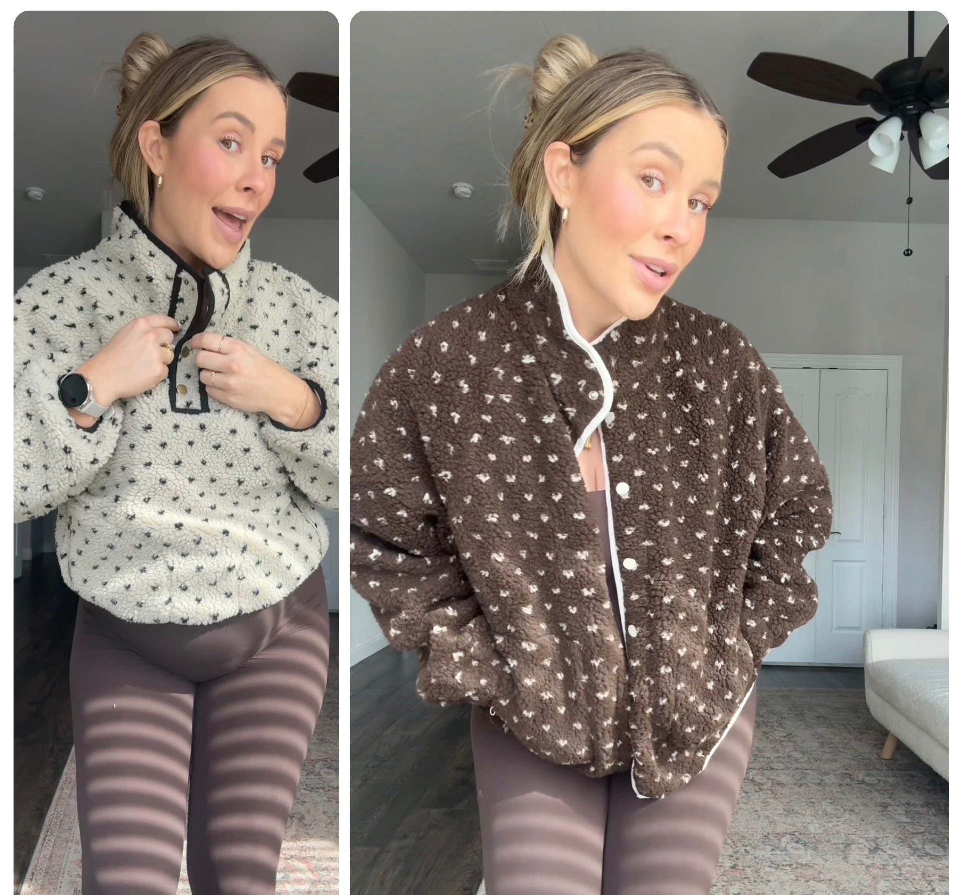 Medium in the pullover 
Medium in the bodysuit 
Large in the jacket 

#LTKBump