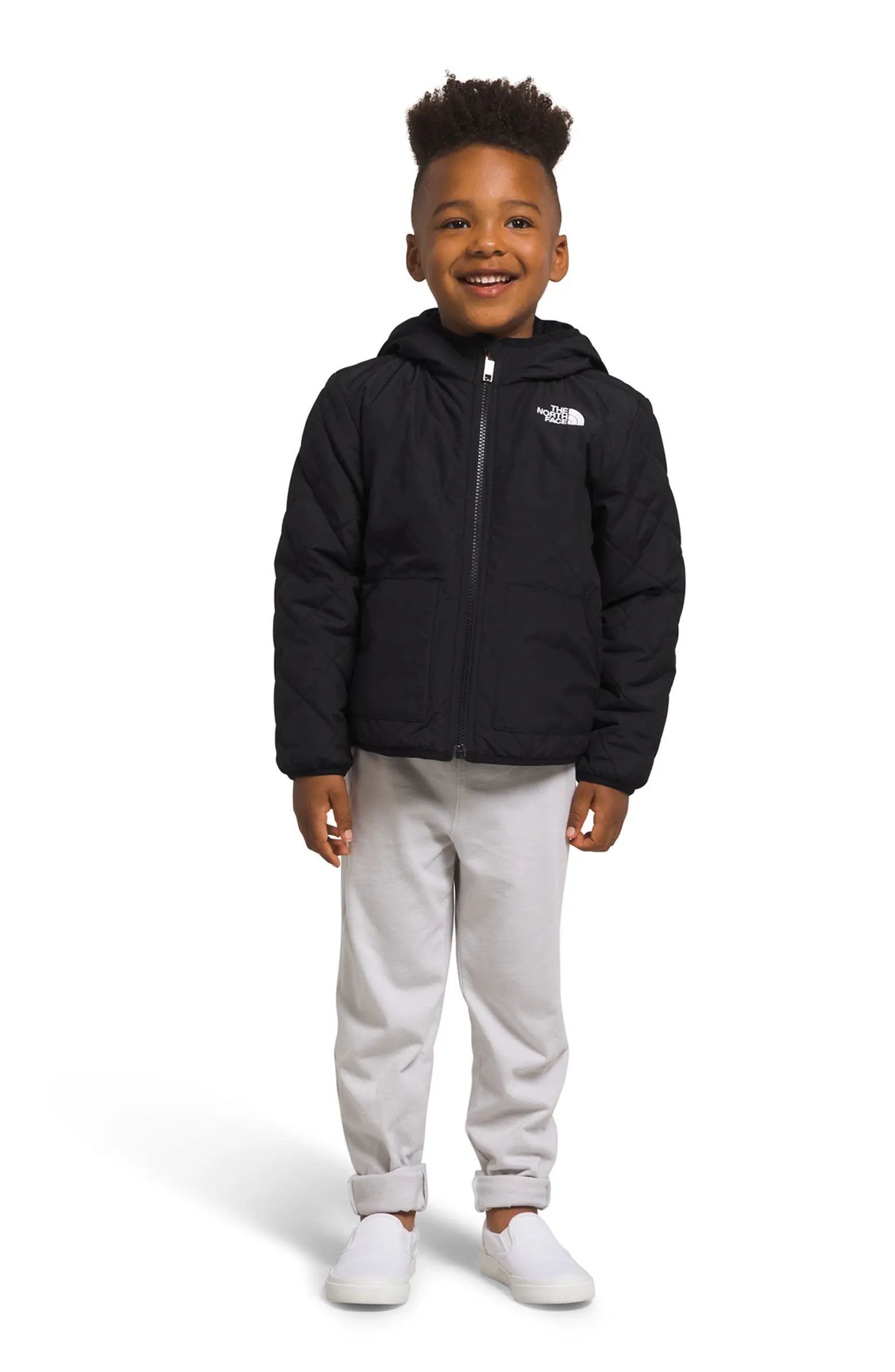 Kids' Shady Glade Reversible Water Repellent Hooded Jacket | Nordstrom