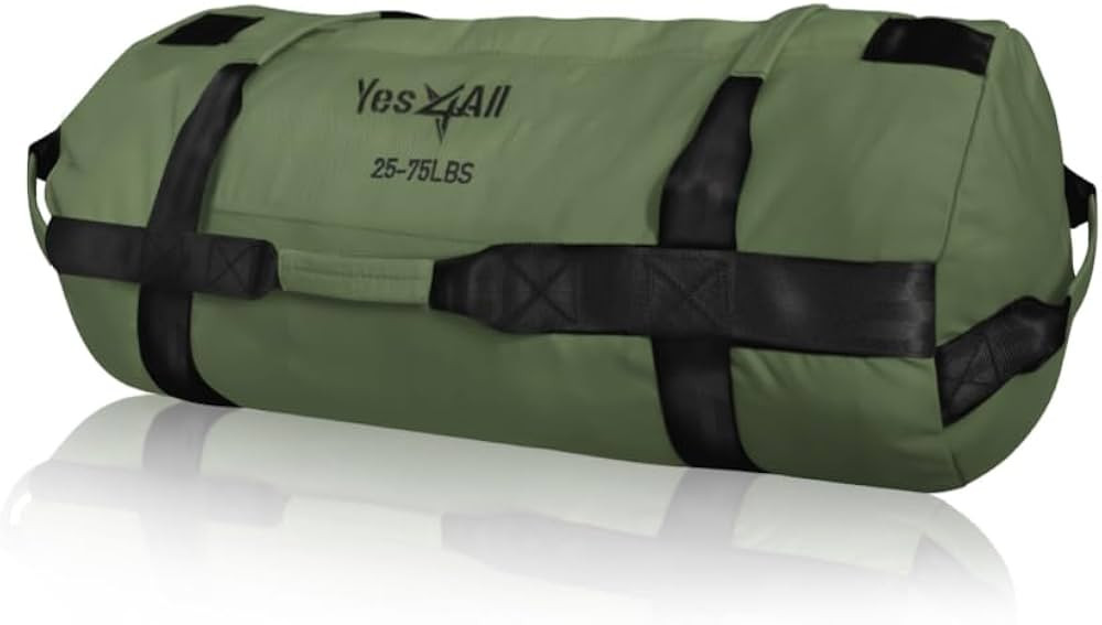 Yes4All Workout Sand Bags for Weight - Heavy Duty Sandbag for Fitness, Conditioning Up to 200LBS,... | Amazon (US)