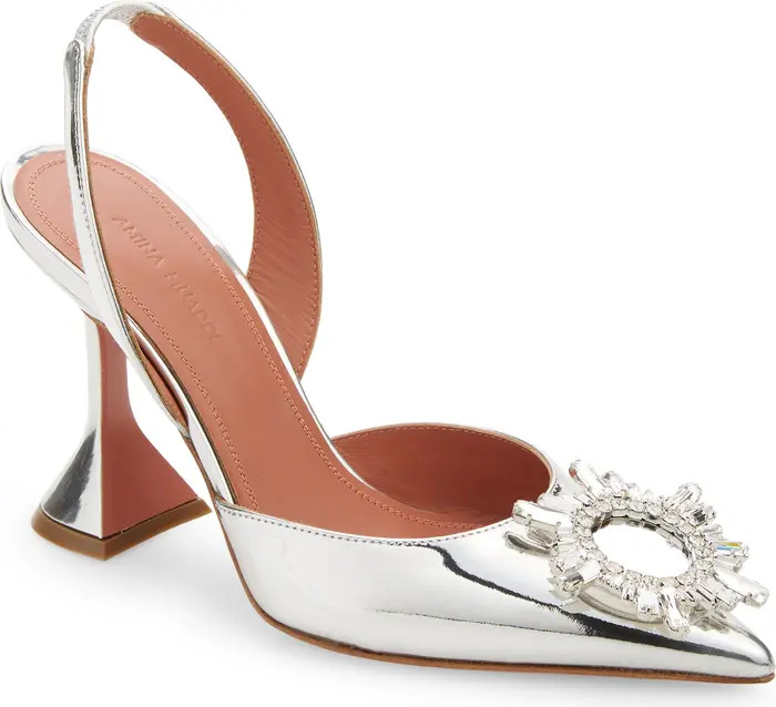 Amina Muaddi Begum Pointed Toe Slingback Pump (Women) | Nordstrom | Nordstrom