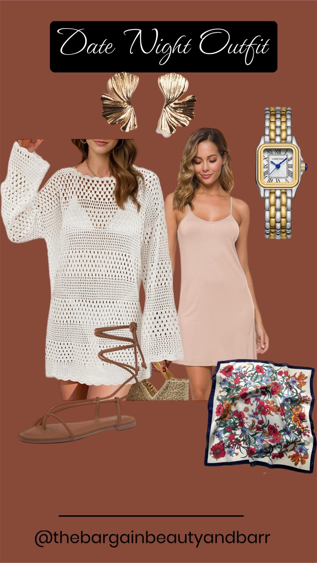 Medium in crochet cover up // small in slip dress // SHEIN scarf // H&M earrings // 

#LTKFindsUnder50 #LTKSaleAlert #LTKSeasonal