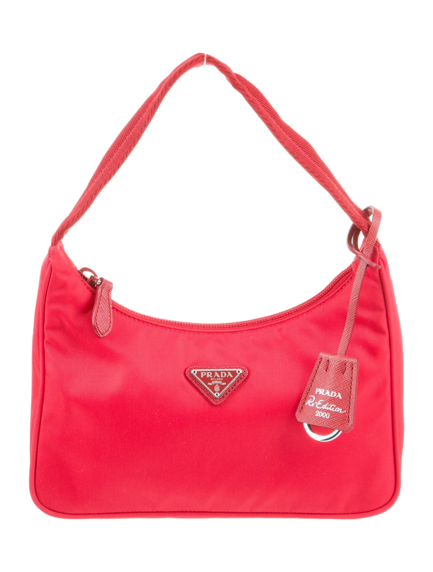 Prada Saffiano Leather Re-Edition 2000 - Red Shoulder Bags, Handbags - PRA1196148 | The RealReal | The RealReal