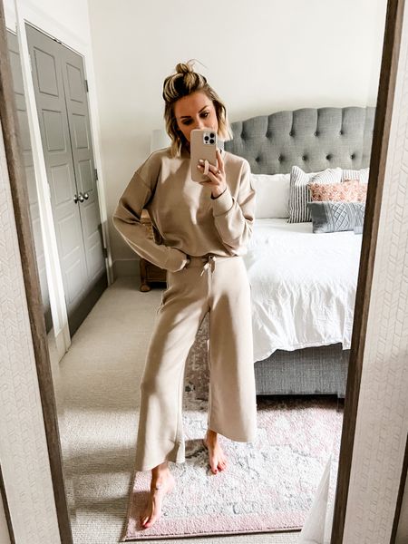 I have been loving the Spanx set! I am wearing a small in the pants and crewneck! Use code: BRITTANYXSPANX for 10% off! 

Loverly Grey, lounge set, travel outfit

#LTKSeasonal #LTKsalealert #LTKFind