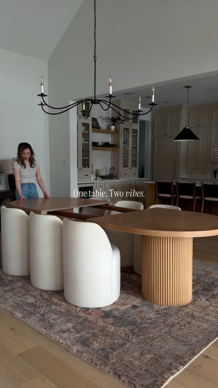 one table, two vibes… and suddenly dining at home hits different 

this is your sign to romanticize your dining space 🤍

#diningroominspo #homedecor #diningroomdecor

#LTKSaleAlert #LTKHome