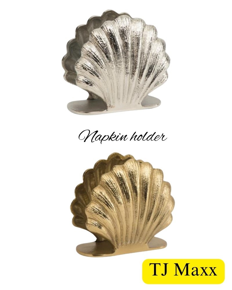 I love this seashell napkin holder. Summer, table, top, party, coastal, silver, gold, TJ Maxx, find.

#LTKSaleAlert #LTKHome