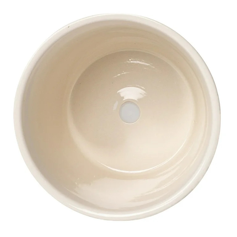 Mainstays 6" x 6" x 5.5" Round Blue Ceramic Medallion Plant Planter | Walmart (US)