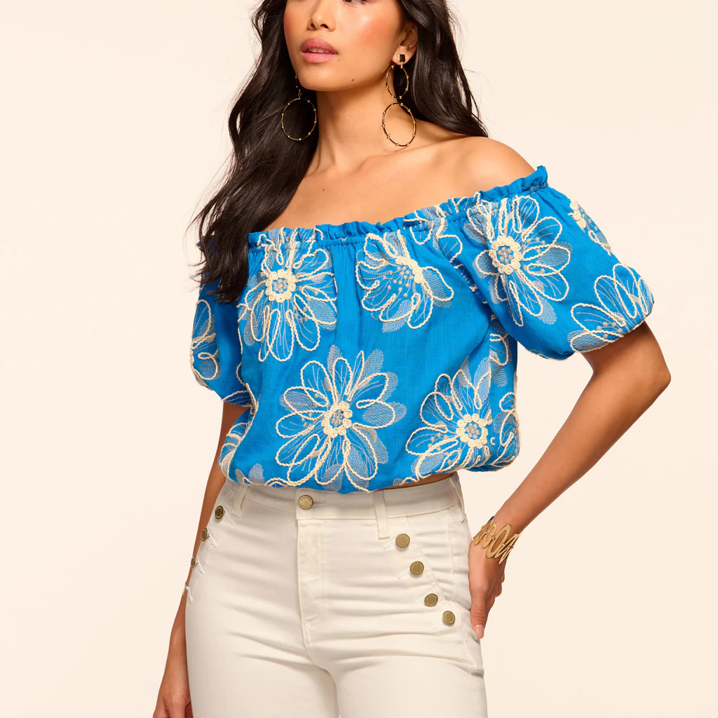 Lana Embroidered Off-The-Shoulder Top | Ramy Brook