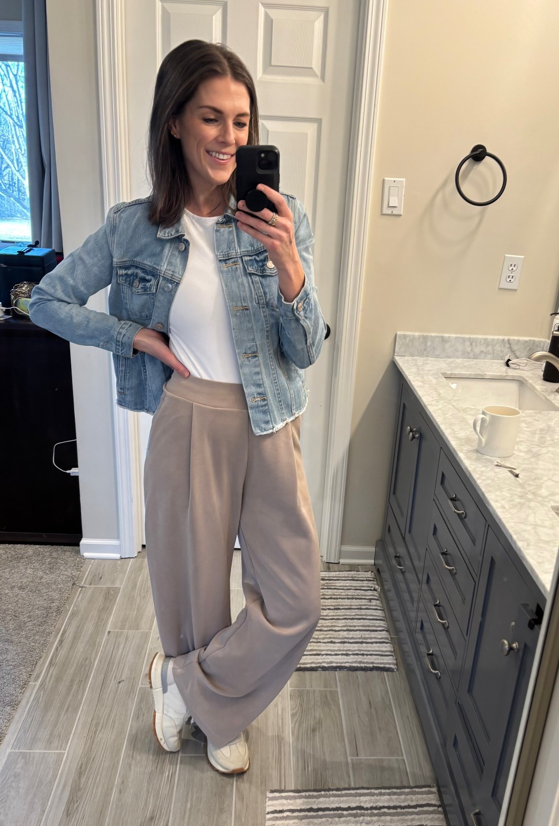 Mom OOTD featuring my favorite pants and shoes! This bodysuit is on sale too! #oldnavy 

#LTKmomlife #LTKFindsUnder50 #LTKootd