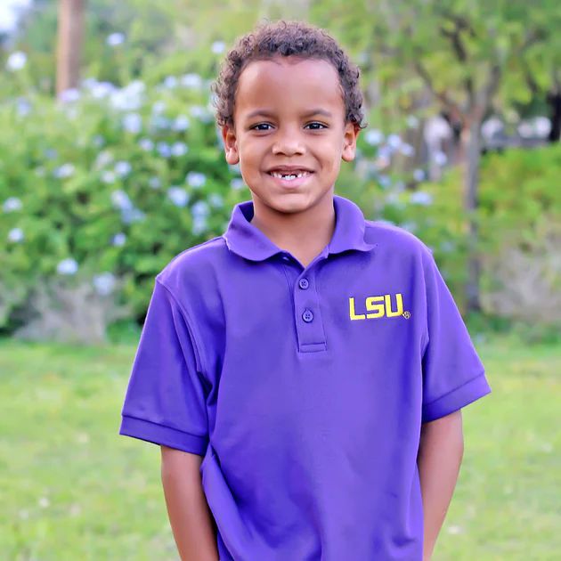 LSU Short Sleeve Polo | Classic Whimsy